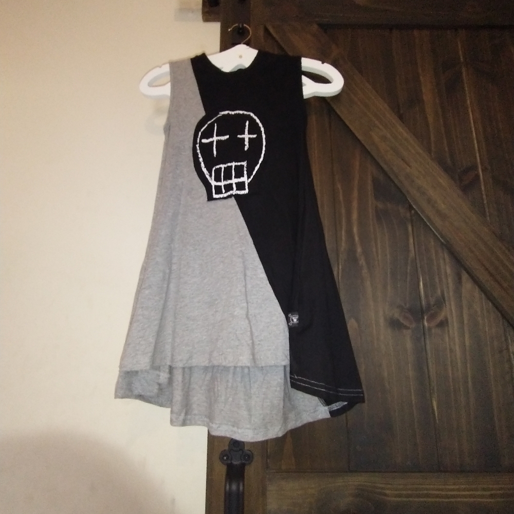 Black and Grey Dress with Skull